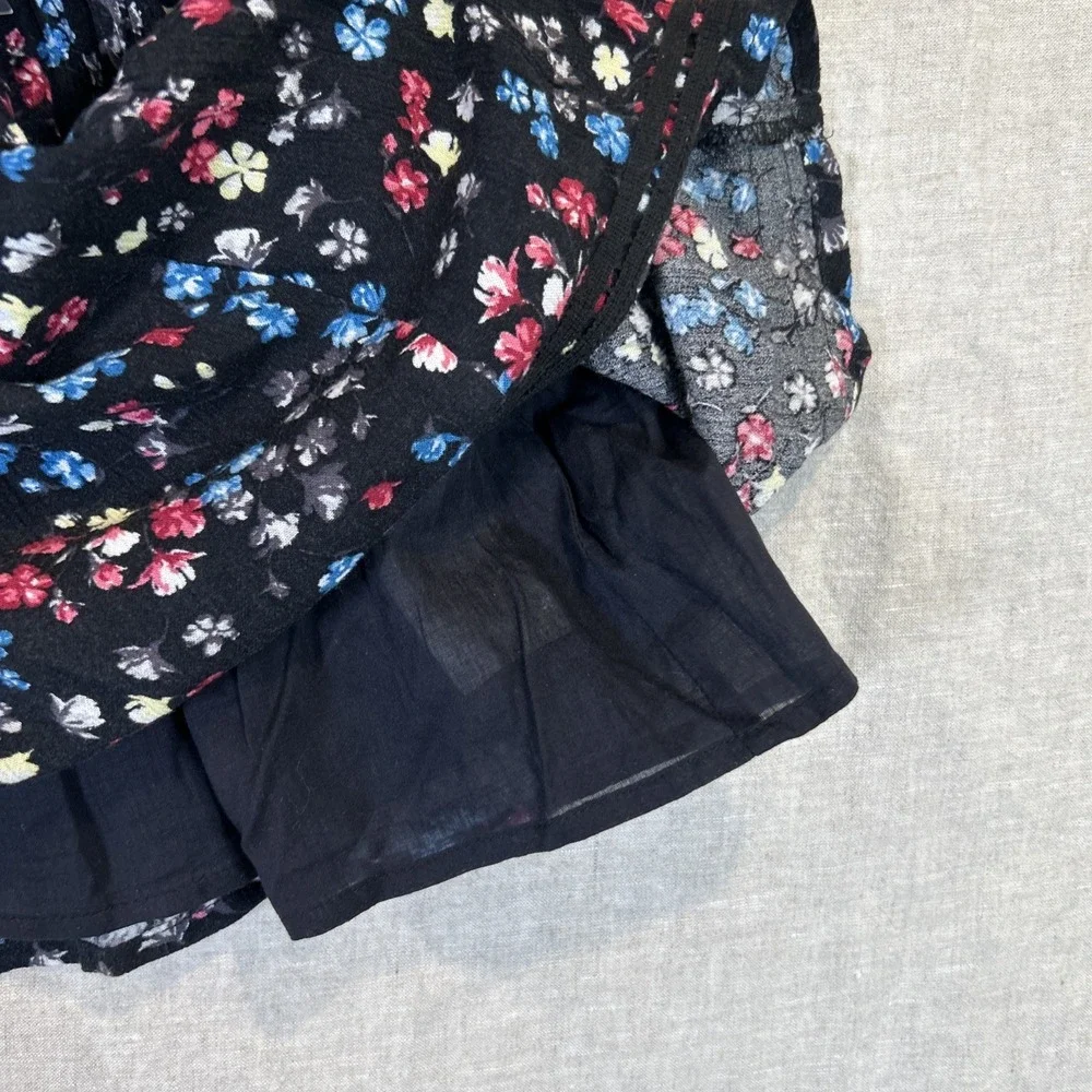 Abercrombie Kids Girls Skirt Floral Black Lined Size 13/14